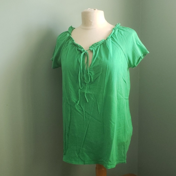 Green jcrew t-shirt - Picture 1 of 3